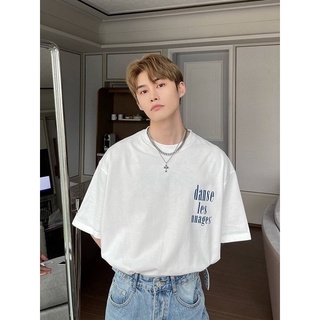เสื้อยืดทรงโอเวอร์ไซดไหล่ตกผ้า Cotton100%