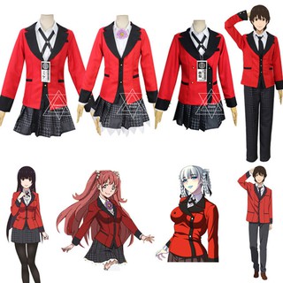 ชุดคอสเพลย์ เครื่องแต่งกาย สําหรับ 1 ชุด Kakegurui - Compulsive Gambler Jabami Yumeko Yumemite Yumemi