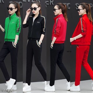 CL6416 Set 3 ชิ้น เสื้อยืดคอกลม แขนสั้น + กางเกงขายาว