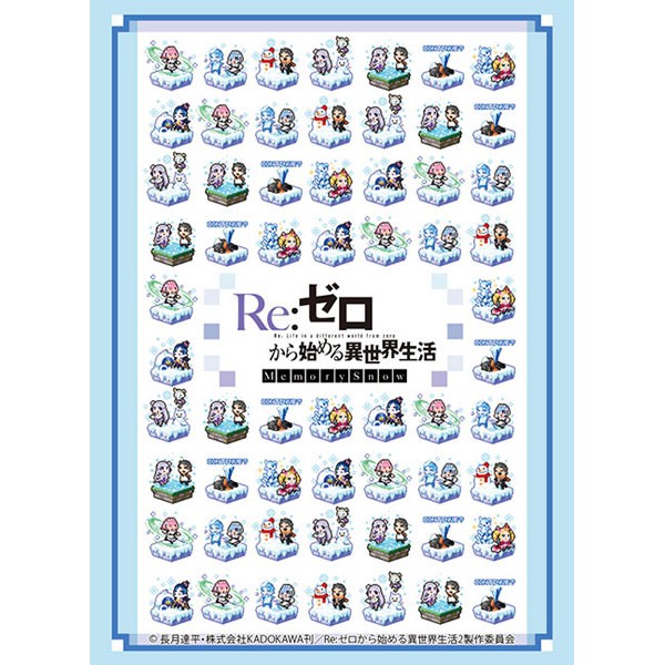 Bushiroad Sleeve Collection HG Vol.2522 "Re:ZERO -Starting Life in Another World- Memory Snow" Pixel Art ver. - ซองการ์ด