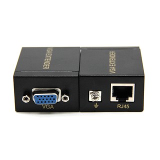 1080 p 60 m single rj 45 cat 5 e/6 อะแดปเตอร์ขยายสัญญาณเครือข่าย vga