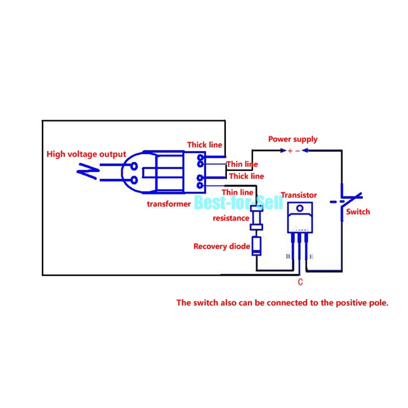เครื่องกําเนิดไฟฟ้าแรงดันสูง 15KV DC 3.7V DIY - รูปที่ 5