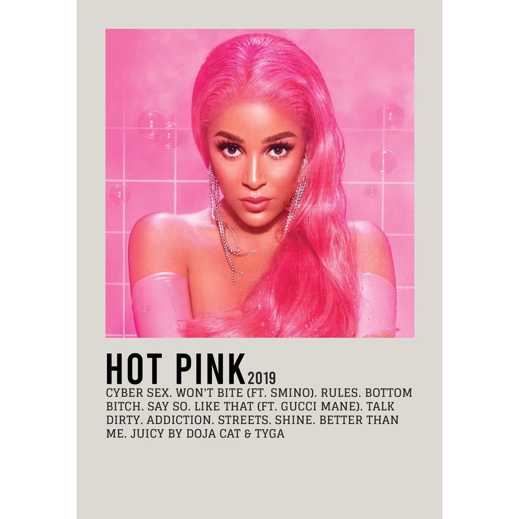 โปสเตอร์ปก อัลบั้ม Hot Pink โดย Doja Cat