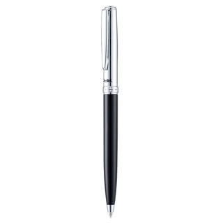 ปากกาลูกลื่นด้ามหมุน Pentel B830A-C ด้ามสีดำสลับเงิน