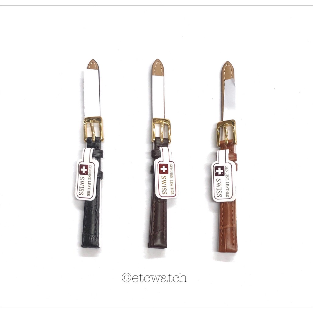 พร้อมส่ง> สายนาฬิกาหนัง PU ขนาด 10 มม.