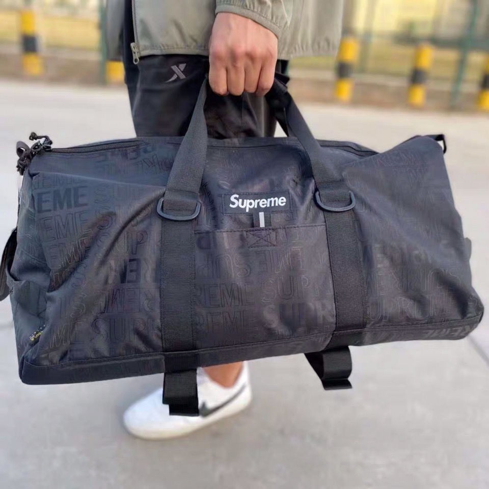 🔥Hot Sale🔥🌞🔥Supreme🌞🔥Spot SUPREME 19SS Duffle Bag Travel LOGO Full Print Bucket Handbag