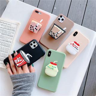 Samsung Galaxy A7 A9 2020 A6 A8 2018 Plus Cute Folding stand Phone Case Samsung A5 2017 Phone Casing