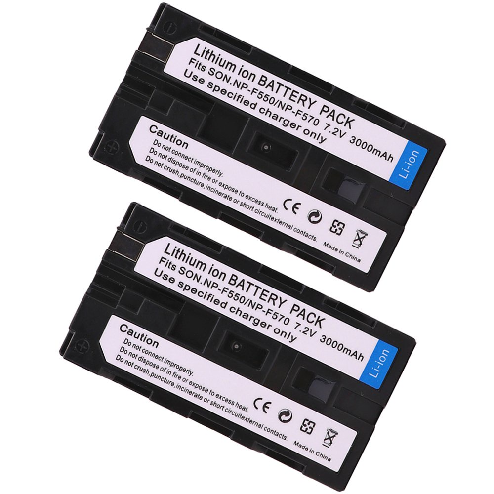 2X7.2V 3000 MAh สำหรับ Sony NP F550 F570ดิจิตอลกล้อง Li-Ion แบตเตอรี่ NP-F550 NP-F570อะไหล่ Bateria 