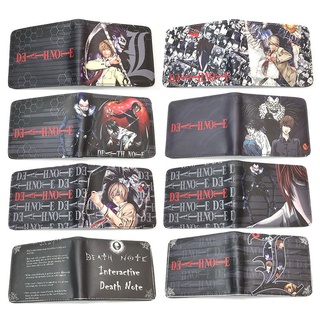 กระเป๋าสตางค์ หนัง pu ใบสั้น ลายการ์ตูนอนิเมะ Death Notes Yagami Tsukiya Sea Sand ลด 20% สําหรับผู้ชาย ผู้หญิง นักเรียน