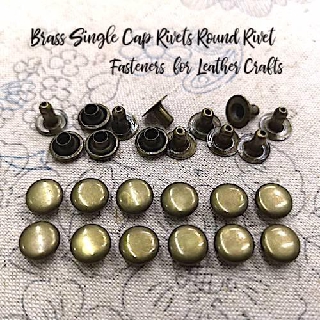 8mm 30set 8M2309B หมุดตอก หมุด หน้าเดียว เหลืองดำ ขนาด 8 มิล จำนวน 30 ชุด
