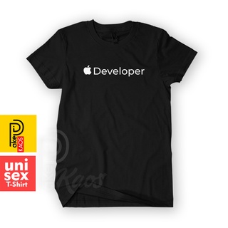 เสื้อผ้าผชเสื้อยืด ผ้าฝ้าย ลายนักพัฒนา Apple IOS Developer 30s สําหรับผู้ชาย และผู้หญิงS-5XL