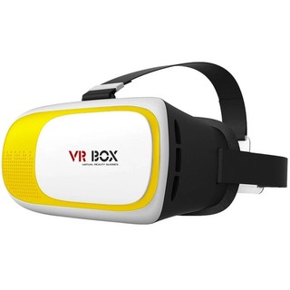 VR Box (ของแท้) แว่นตาสามมิติ ขนาด 4.7"- 6.0" นิ้ว (สีเหลือง)  #316