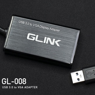 ตัวแปลงสัญญาณ USB 3.0 เป็น  VGA จาก GLINK รุ่น GL-008.