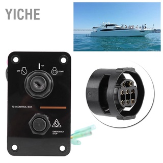 Yiche 12V แผงสวิทช์ปุ่มกดเดี่ยวสําหรับ Yamaha Outboard Yacht 704-82570-12-00