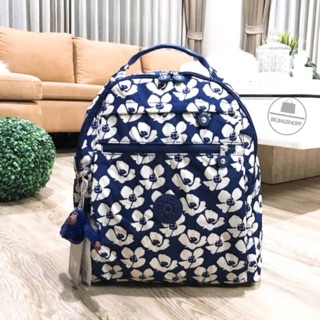 KIPLING ART BEACH BACKPACK 2018 สีน้ำเงินขาว