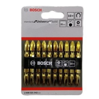 ิBOSCH ดอกไขควง 2 808 521 042 ขนาด 65มม สีทอง ใช้กับเครื่องมือเหล็ก #MMF116-B265