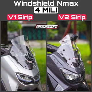 กระจกหน้ารถยนต์ TDR 4 มม. Fin Nmax new Nmax 2020 Nmax Old Model TDR V1 &amp; V2