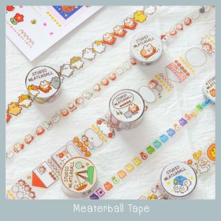 Meaterball Tape สติ๊กเกอร์เทป เนื้อ PET เนื้อดีสุดๆ น่ารักสุดๆ