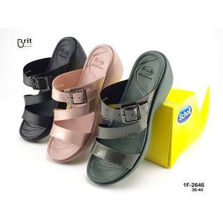 SCHOLL Rita 1f-2646 รองเท้าแตะแฟชั่นผู้หญิง รองเท้าส้นสูง