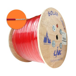 สายไฟโซล่าเซลล์ สายโซล่าเซลล์ LINK PV1-F 6 ตร.มม. 1000 ม. สีแดง ระบบโซล่าเซลล์ งานระบบไฟฟ้า SOLAR CABLE LINK PV1-F 6SQ.M