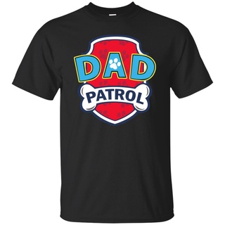 เสื้อยืดลําลอง แขนสั้น พิมพ์ลายสุนัข Dad Patrol สีดําน้ําเงิน แฟชั่นสําหรับผู้ชาย และผู้หญิงS-5XL