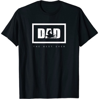 T-shirt  เสื้อยืดแขนสั้นลําลอง พิมพ์ลาย Motocross Dad the Best Ever Dirt Bike แฟชั่นสําหรับผู้ชายS-5XL