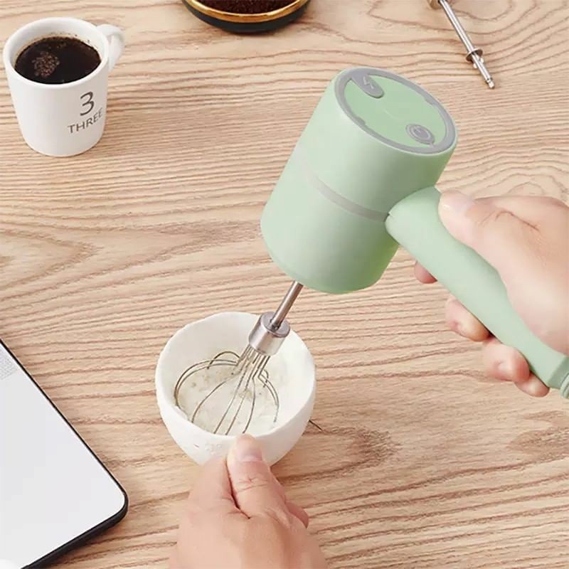 Usb Rechargeable Hand Mixer เครื่องตีไข่ตีแป้งผสมอาหารไฟฟ้า Shopee Thailand