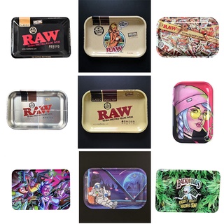 RAW Rolling Tray ถาดยำ ถาด ถาดยำสมุนไพร พร้อมส่ง size 28x18cm สินค้าในไทยส่ง แผ่นเหล็ก ถาดเลื่อน