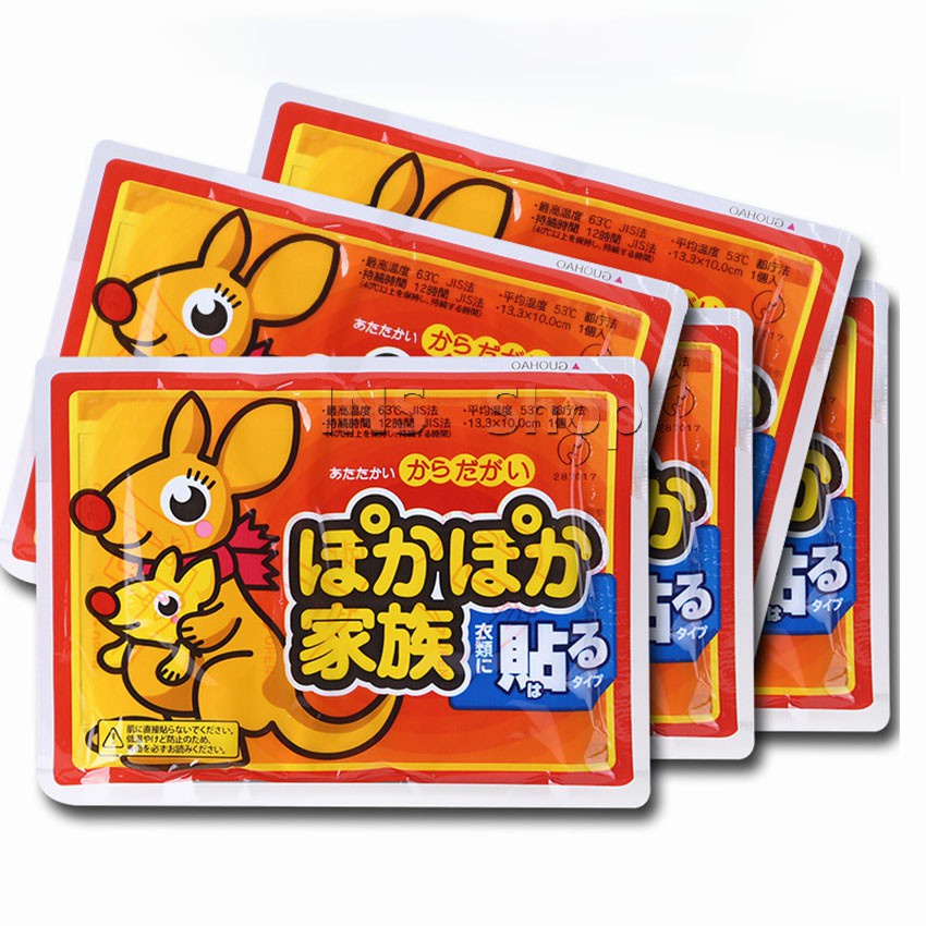 แผ่น กอเอี๊ยะจีน แผ่นแปะร้อน จิงโจ้ ของแท้ ร้อนนาน แผ่นประคบร้อนแก้ปวด Heating paste