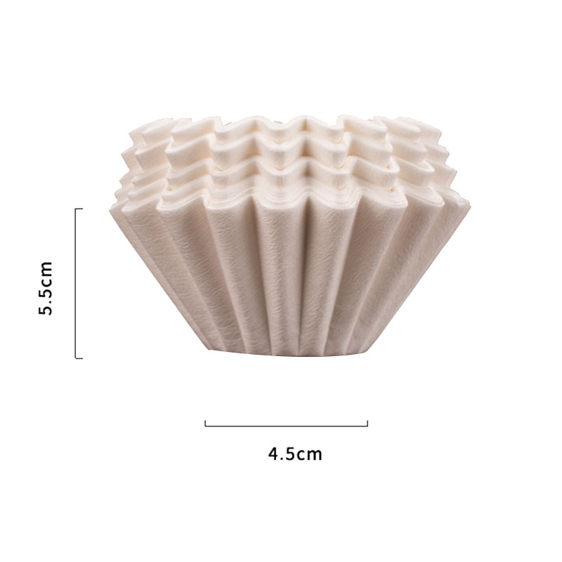 100 Pcs Coffee Filter,12 Cup Basket Drip Coffee Filters,Natural