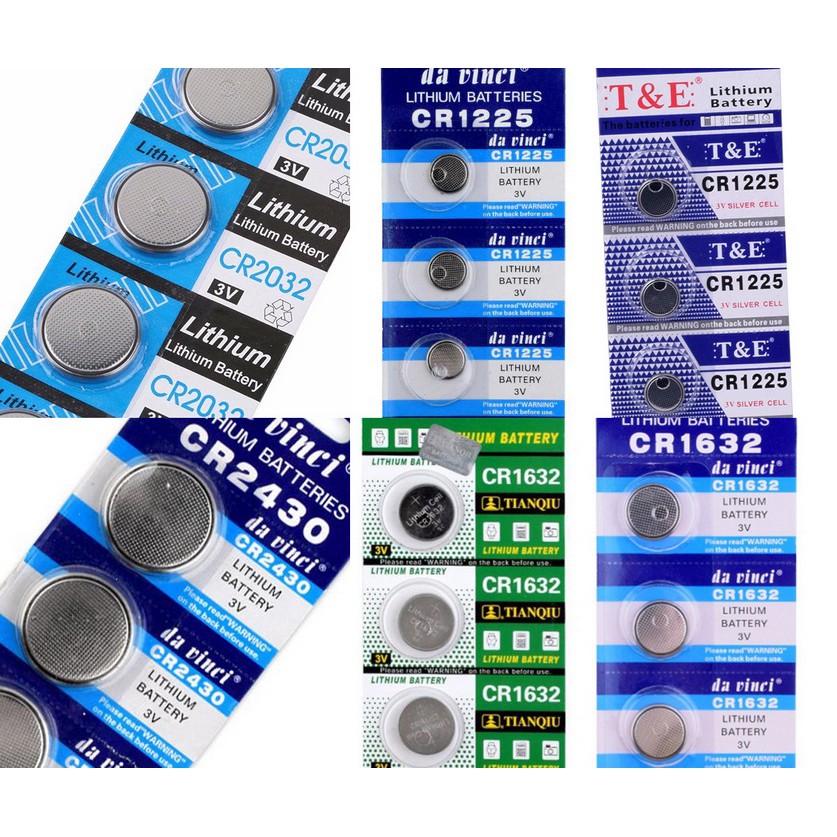 แบตเตอรี่ CR1225 LM1225 BR1225  3V button battery.