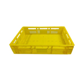 โปรโมชั่น : ลังพลาสติกโปร่ง ลังโปร่งเตี้ย ขนาด 600x400x125 mm.vasihuaวาซิหัว