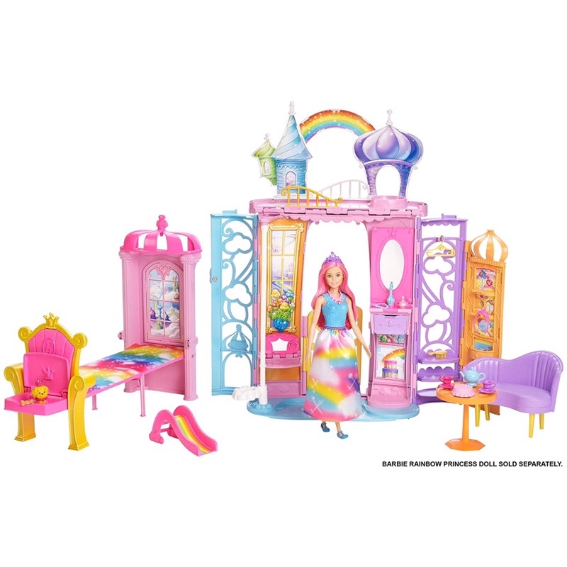 Barbie Dreamtopia Castle ปราสาท ตุ๊กตาบาร์บี้ บ้านตุ๊กตาแฟนตาซี รุ่น FTV98