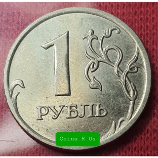 เหรียญต่างประเทศ รัสเซีย ปี 2008 ชนิด 1 Ruble ขนาด 20.5 มม.  ผ่านใช้สวยตามภาพน่าสะสม