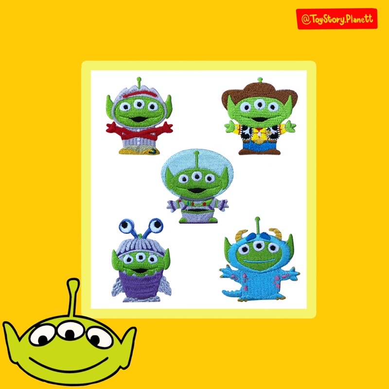 ตัวรีดติดเสื้อ หรือ Patch(แพทช์) 3M ลวดลายเอเลี่ยนสุดพิเศษที่มาจาก Characters ในหนังเรื่อง Toy Story