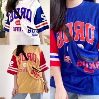 เสื้อ+กระเป๋า สกรีนลาย DRUG92