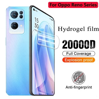 ฟิล์มไฮโดรเจลนิ่ม กันรอยหน้าจอ สําหรับ Oppo Reno 7 4 5 2 6 4Z 4F 6Z 2Z 2F 5Z 5F Pro Reno7 Reno6 Reno5 Z F 4G 5G