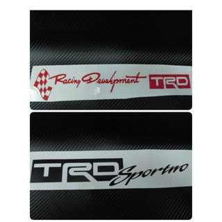 สติ๊กเกอร์งานตัดคอมพิวเตอร์ TRD Sportivo Racing development สำหรับติดรถ แต่งรถ TOYOTA โตโยต้า ทีอาร์ดี sticker ติดรถ