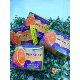 ♦️ส่งด่วน | ถูก | ของแท้ ♦️Bennett Vitamin C &amp; E Soap : เบนเนท สบู่ วิตามิน อี สูตร เพิ่ม วิตามิน ซี 🍊