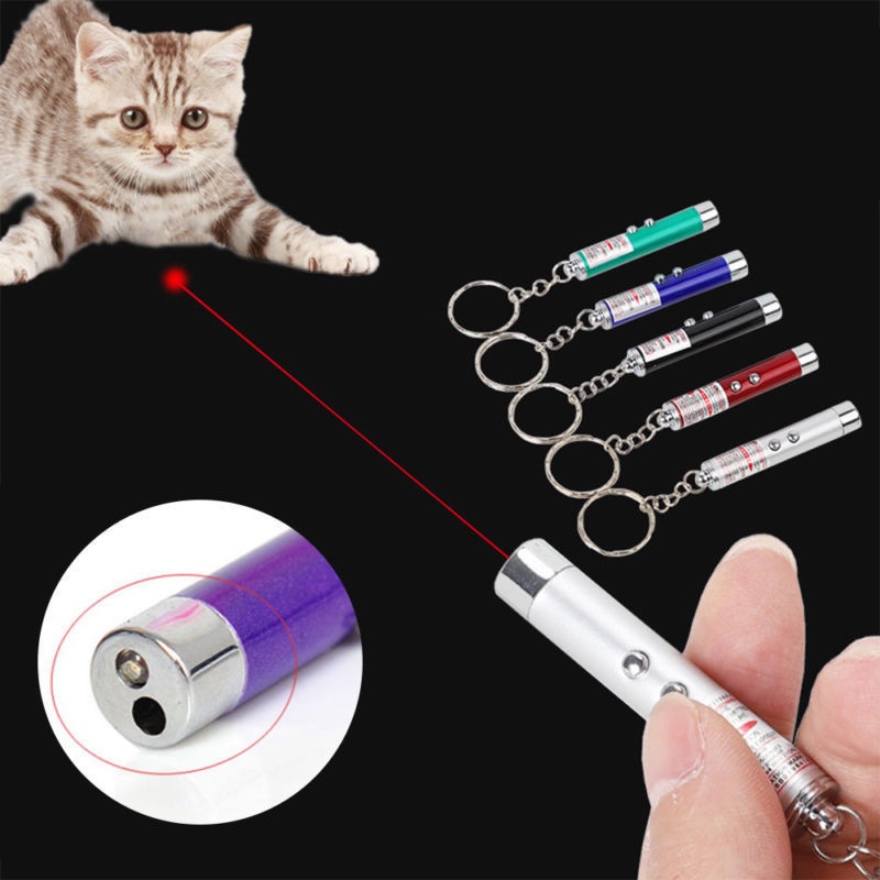 ของเล่นแมว ปากกาเลเซอร์ LED 5MW 650NM สุ่มสี