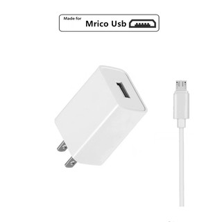 Android ชุดชาร์จ2.4A  Adapter พร้อมสายชาร์จ Micro USB