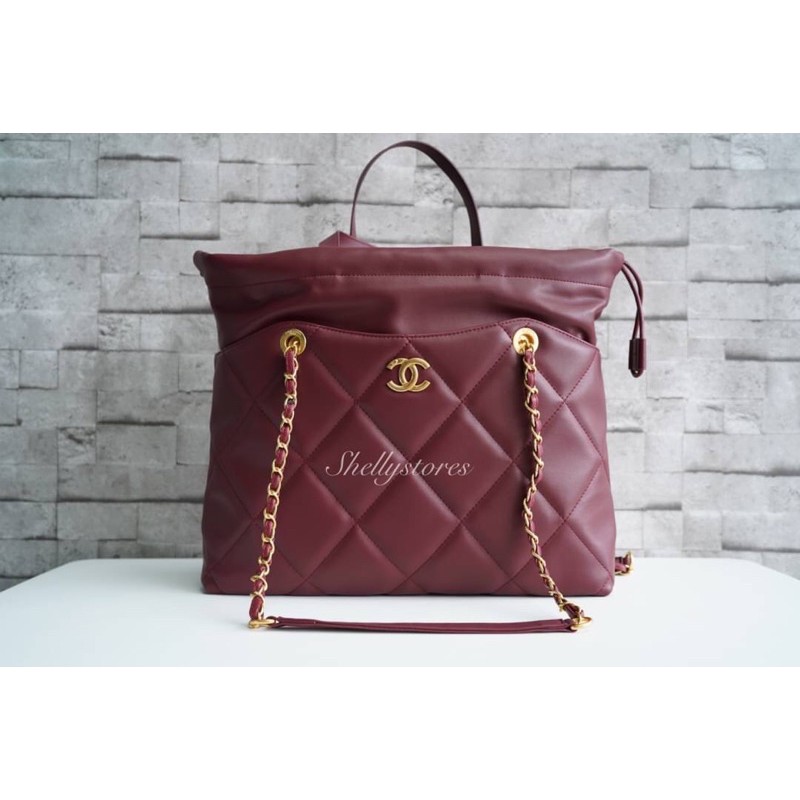 Chanel shopping bags Lambskin
