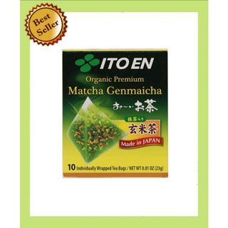 Itoen​ Matcha​ อิโตเอ็น​ ชาเขียวมัทฉะผสมข้าวคั่วชนิดซอง​ (มี​ 10​ ซอง)​