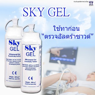 [พร้อมส่ง] เจลอัลตร้าซาวด์ (Ultrasound Gel) (1ขวด) ยี่ห้อ SKY GEL (แบบขวด)