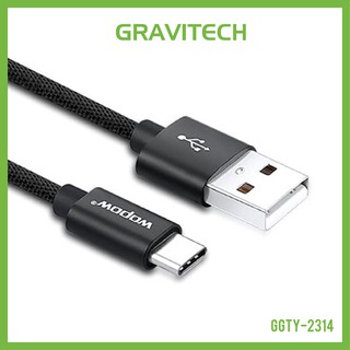 [Gravitechthai]Wopow LT-23 Type-C Cable 1 Meter 2.1A max - Black