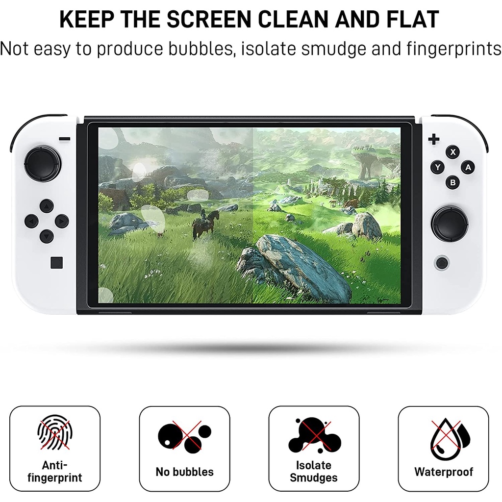 (2 ชิ้น) ฟิล์ม กระจก Unipha สำหรับ Nintendo Switch / Switch OLED / Switch Lite