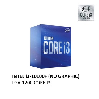 โปรเซสเซอร์ CPU INTEL CORE I3 10100F 10105F 10100 10105 LGA 1200