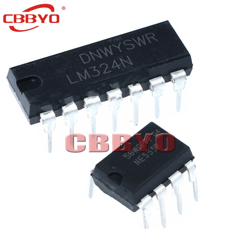 วงจรรวม UA741 LM324 LM393 LM339 NE555 LM358 DIP LM358N LM324N LM339N LM393N NE555P UA741CN 20 ชิ้น พ