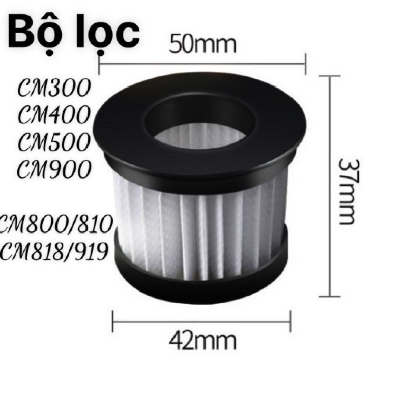 อุปกรณ์กรอง HEPA Deerma CM800/CM810/CM818/CM900/CM919 เตียงที่นอนโซฟาเครื่องดูดฝุ่น