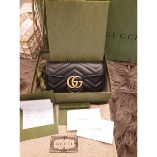 Like new Gucci marmont supermini สีดำสวย หนังหอมใหม่มากจ้า แท้100%